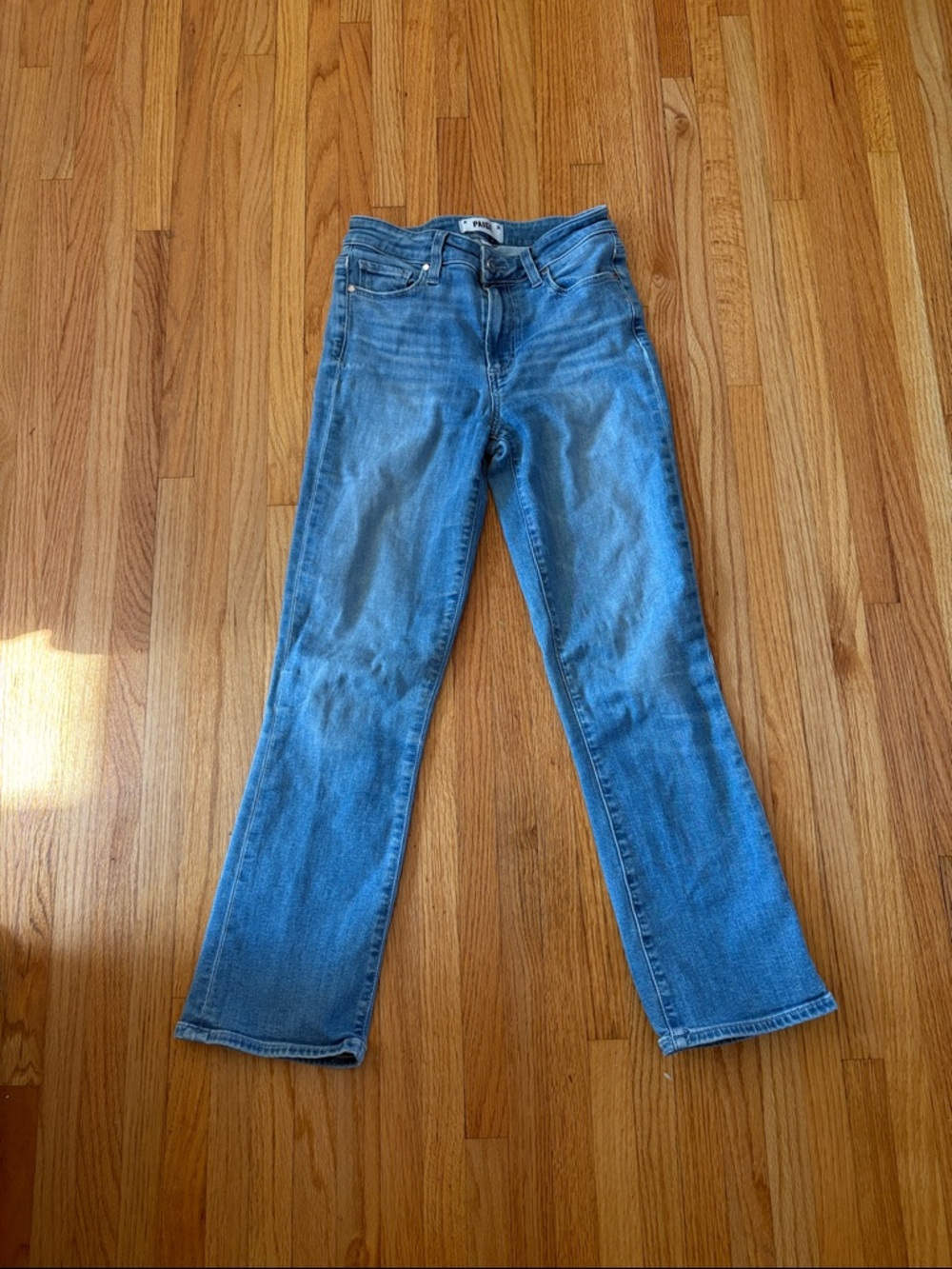 PAIGE Medium Blue Flare Jeans